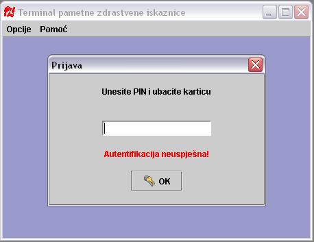 odbijena kartica